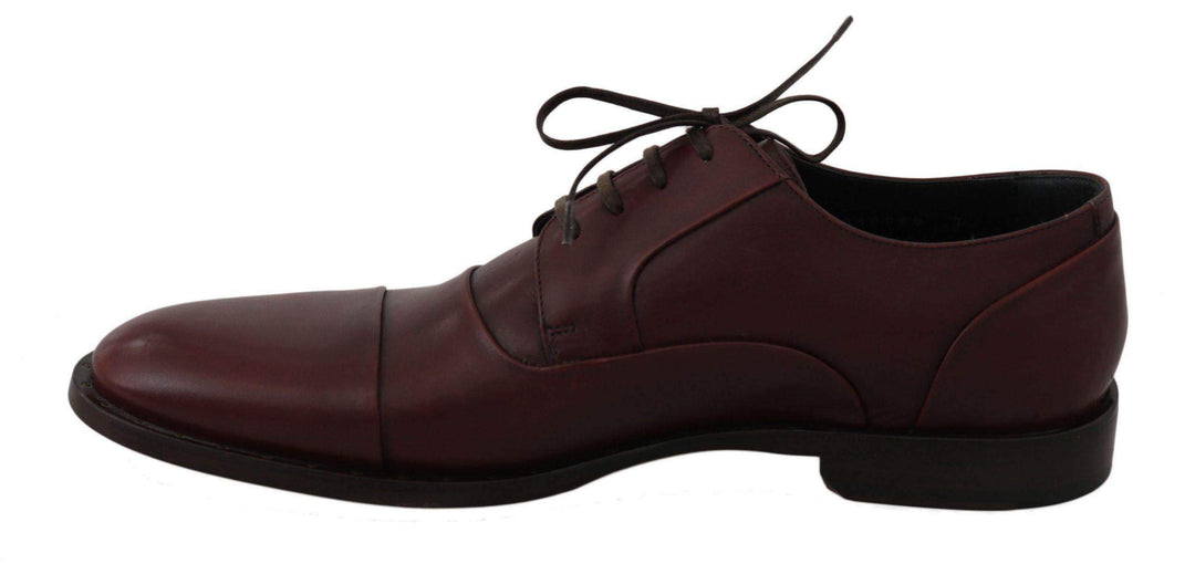 Dolce & Gabbana  Red Bordeaux Leather Derby Formal Shoes #men, Bordeaux, Brand_Dolce & Gabbana, Catch, Category_Shoes, Dolce & Gabbana, EU39/US6, EU40/US7, EU41/US8, EU42/US9, EU43/US10, EU44/US11, EU45/US12, feed-agegroup-adult, feed-color-bordeaux, feed-gender-male, feed-size-US10, feed-size-US11, feed-size-US12, feed-size-US7, feed-size-US8, Formal - Men - Shoes, Gender_Men, Kogan, Shoes - New Arrivals at SEYMAYKA