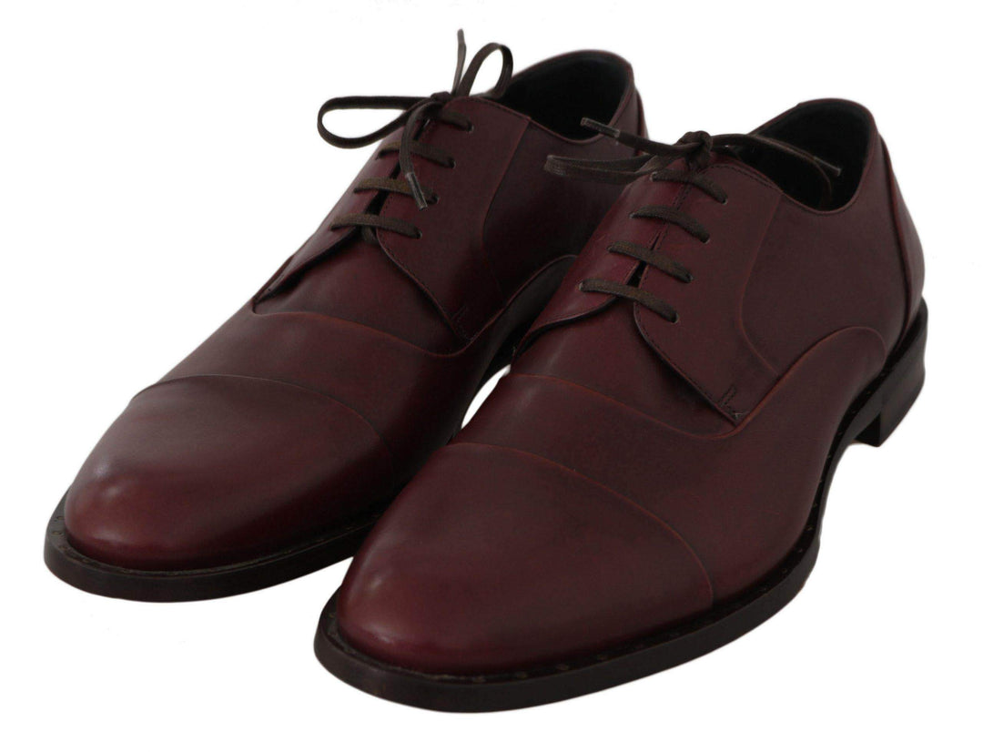 Dolce & Gabbana  Red Bordeaux Leather Derby Formal Shoes #men, Bordeaux, Brand_Dolce & Gabbana, Catch, Category_Shoes, Dolce & Gabbana, EU39/US6, EU40/US7, EU41/US8, EU42/US9, EU43/US10, EU44/US11, EU45/US12, feed-agegroup-adult, feed-color-bordeaux, feed-gender-male, feed-size-US10, feed-size-US11, feed-size-US12, feed-size-US7, feed-size-US8, Formal - Men - Shoes, Gender_Men, Kogan, Shoes - New Arrivals at SEYMAYKA