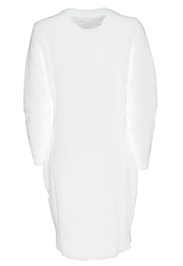 Love Moschino White Wool Dress