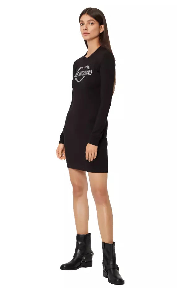 Love Moschino Black Cotton Dress