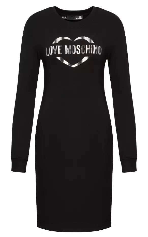 Love Moschino Black Cotton Dress