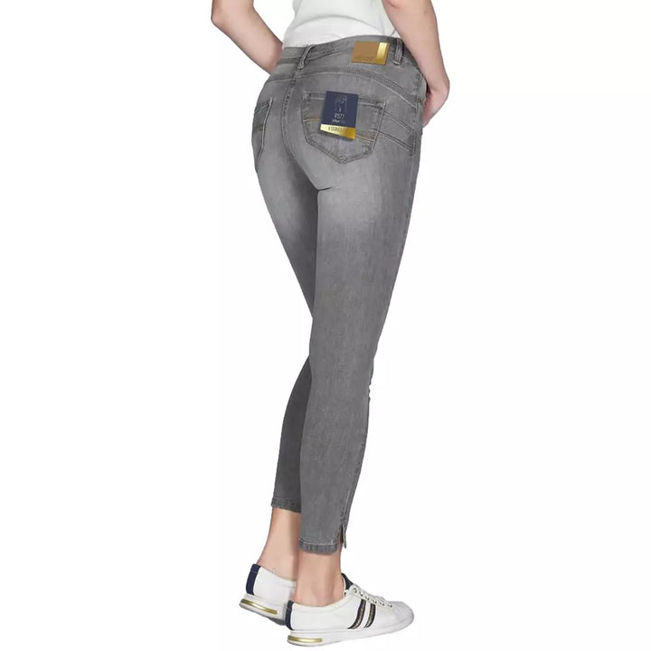 Yes Zee Gray Cotton Jeans & Pant