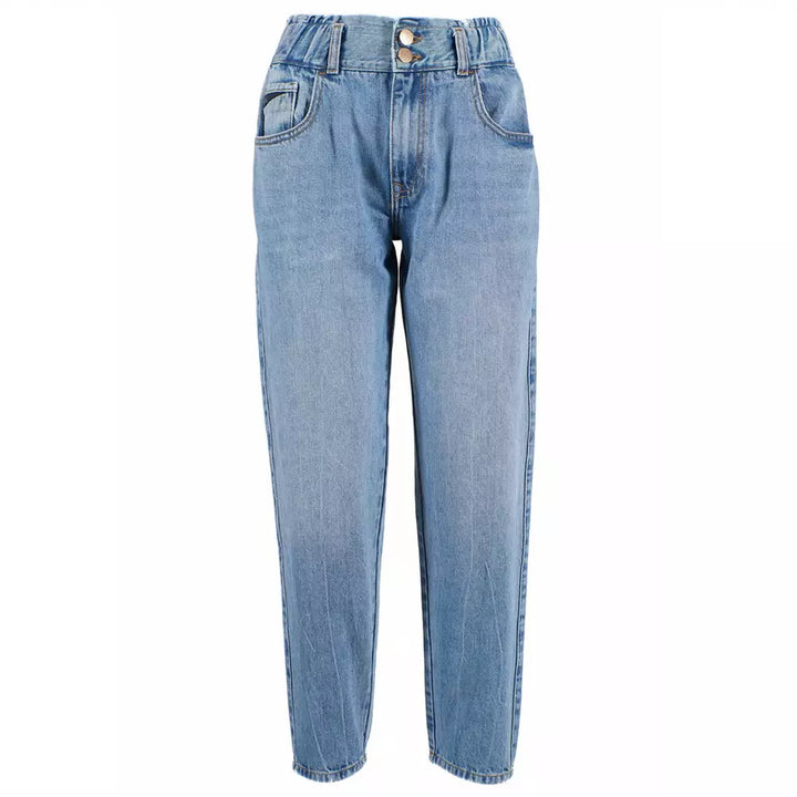 Yes Zee Blue Cotton Jeans & Pant