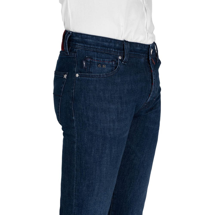 Tramarossa Blue Cotton Jeans & Pant