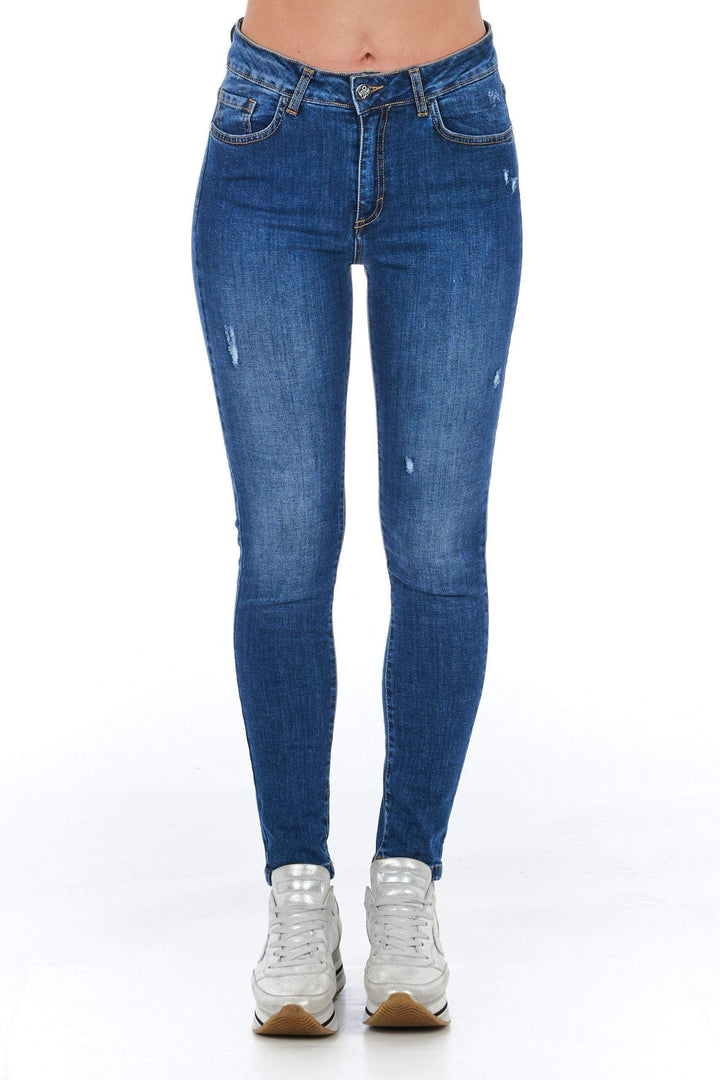 Frankie Morello Blue Jeans & Pant Blue, feed-1, Frankie Morello, Jeans & Pants - Women - Clothing, W26 | IT40, W27 | IT41, W28 | IT42, W29 | IT43, W30 | IT44 at SEYMAYKA