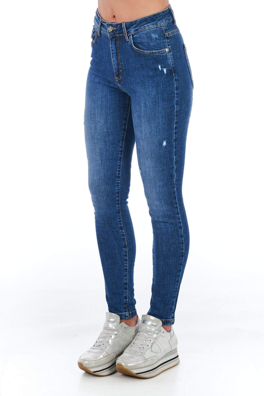 Frankie Morello Blue Jeans & Pant Blue, feed-1, Frankie Morello, Jeans & Pants - Women - Clothing, W26 | IT40, W27 | IT41, W28 | IT42, W29 | IT43, W30 | IT44 at SEYMAYKA