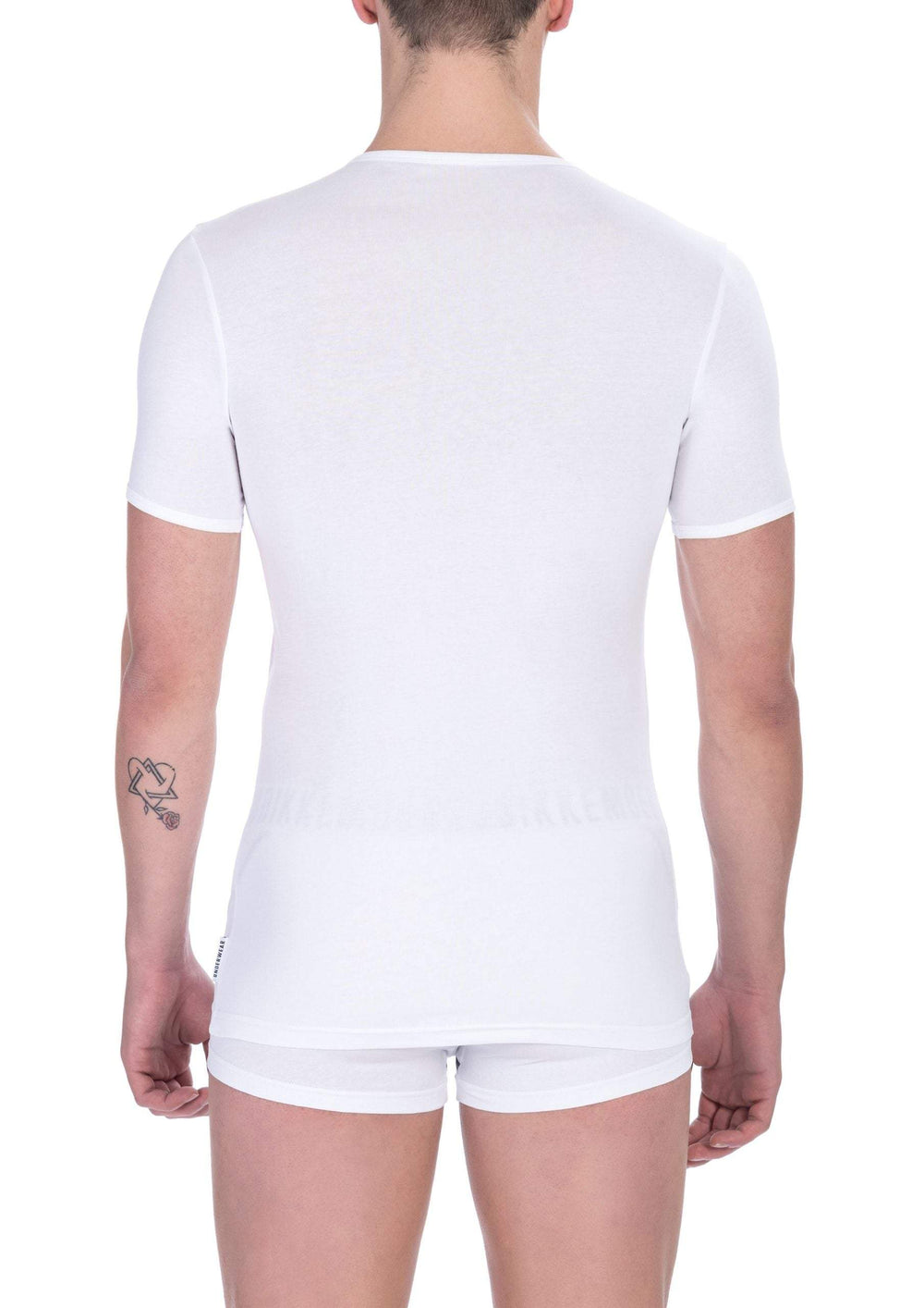 Bikkembergs White Cotton T-Shirt #men, Bikkembergs, feed-1, L, M, S, T-Shirts - Men - Clothing, White, XL, XXL at SEYMAYKA