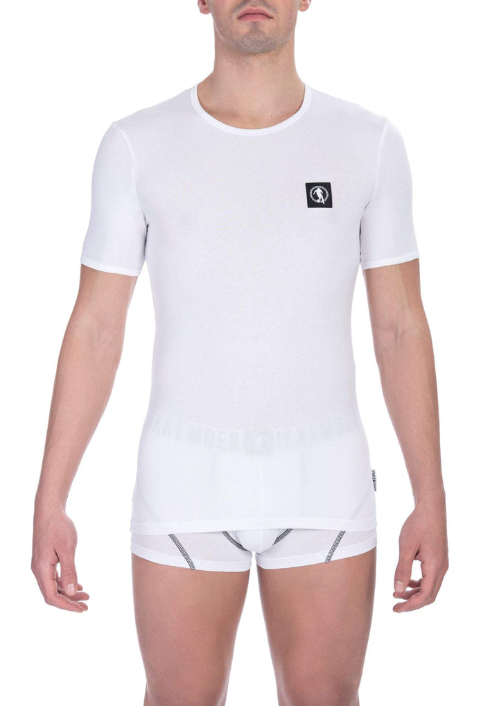 Bikkembergs White Cotton T-Shirt #men, Bikkembergs, feed-1, L, M, S, T-Shirts - Men - Clothing, White, XL, XXL at SEYMAYKA