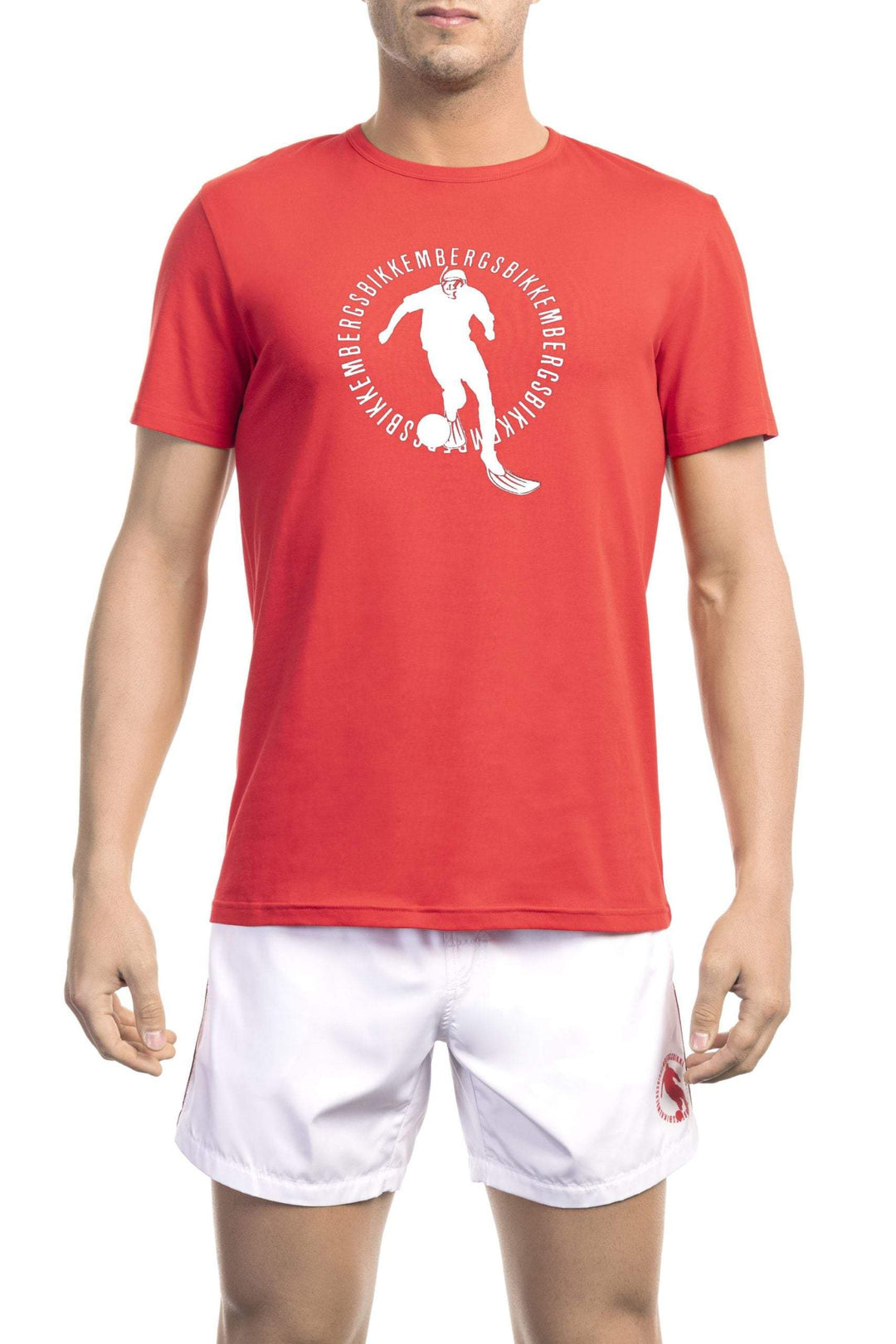 Bikkembergs Red Cotton T-Shirt #men, Bikkembergs, feed-1, L, M, Red, S, T-Shirts - Men - Clothing, XL, XXL at SEYMAYKA