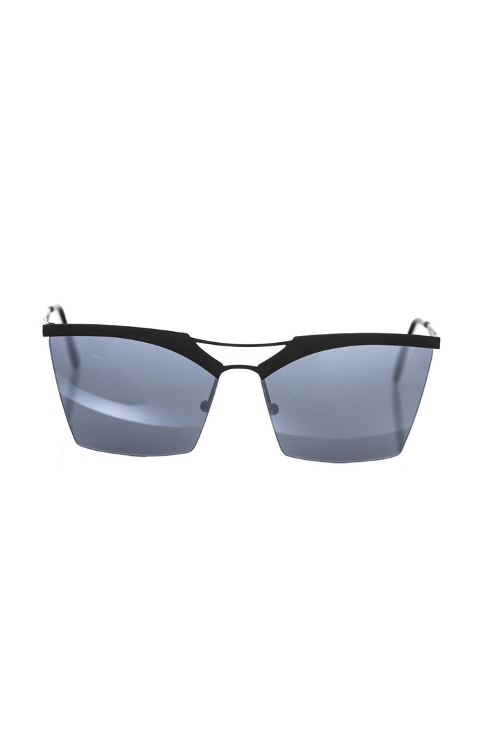 Frankie Morello Black Metallic Fibre Sunglasses