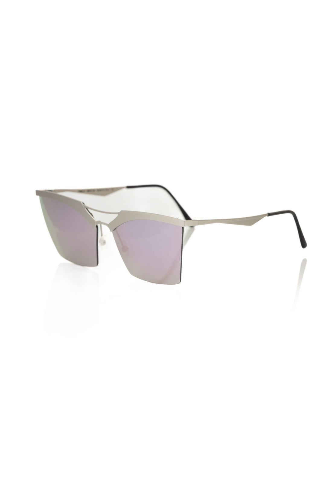 Frankie Morello Silver Metallic Fibre Sunglasses