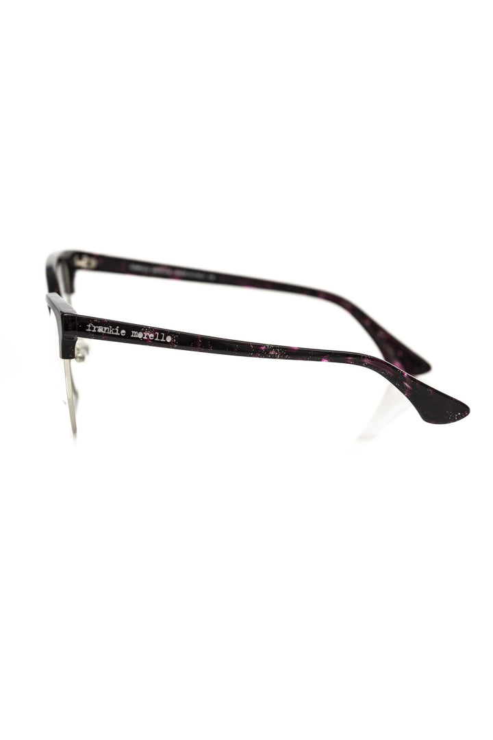 Frankie Morello Burgundy Metallic Fibre Frames