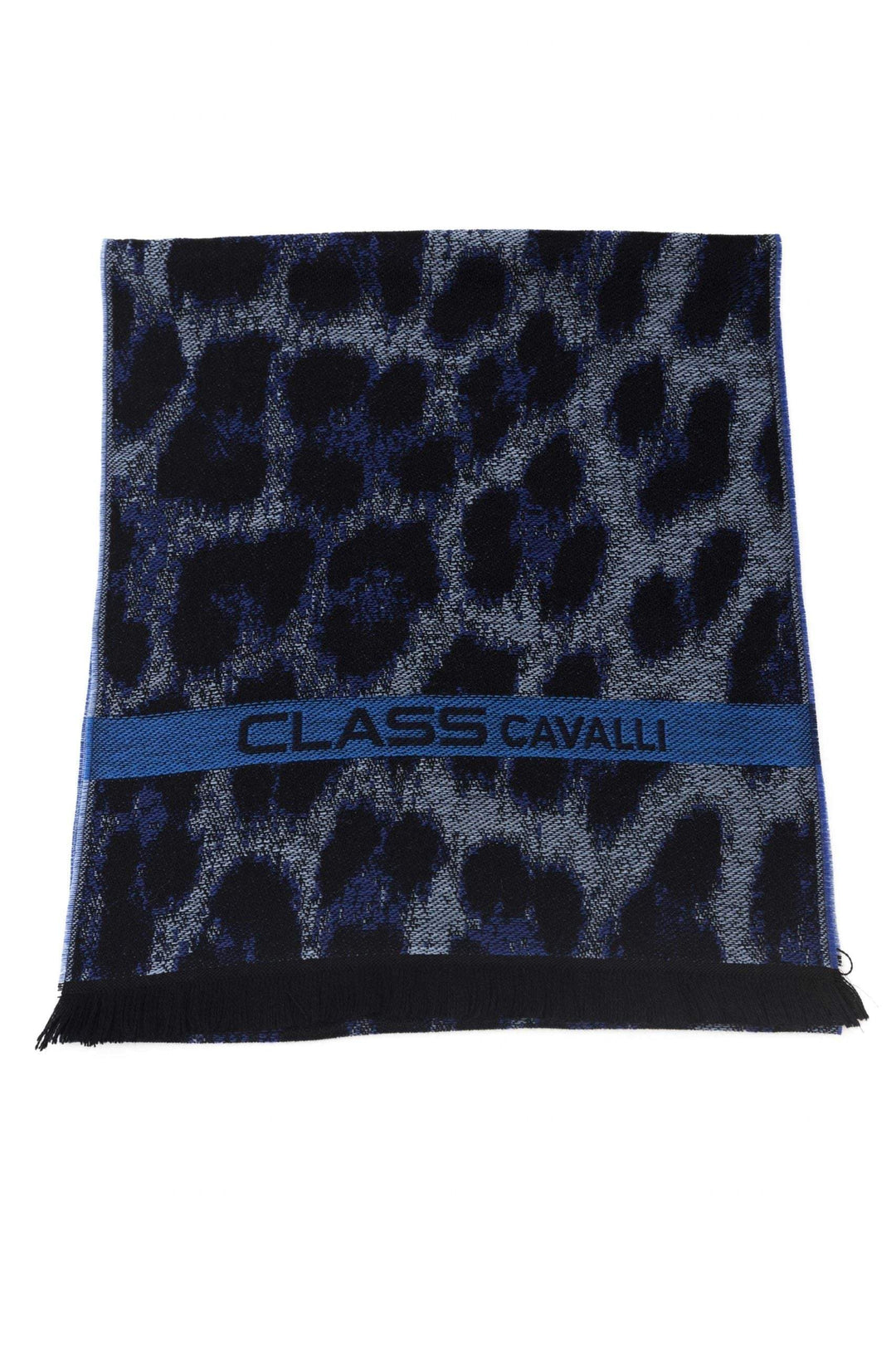 Cavalli Class Blue Wool Scarf #men, Blue, Cavalli Class, feed-1, Scarves - Men - Accessories at SEYMAYKA