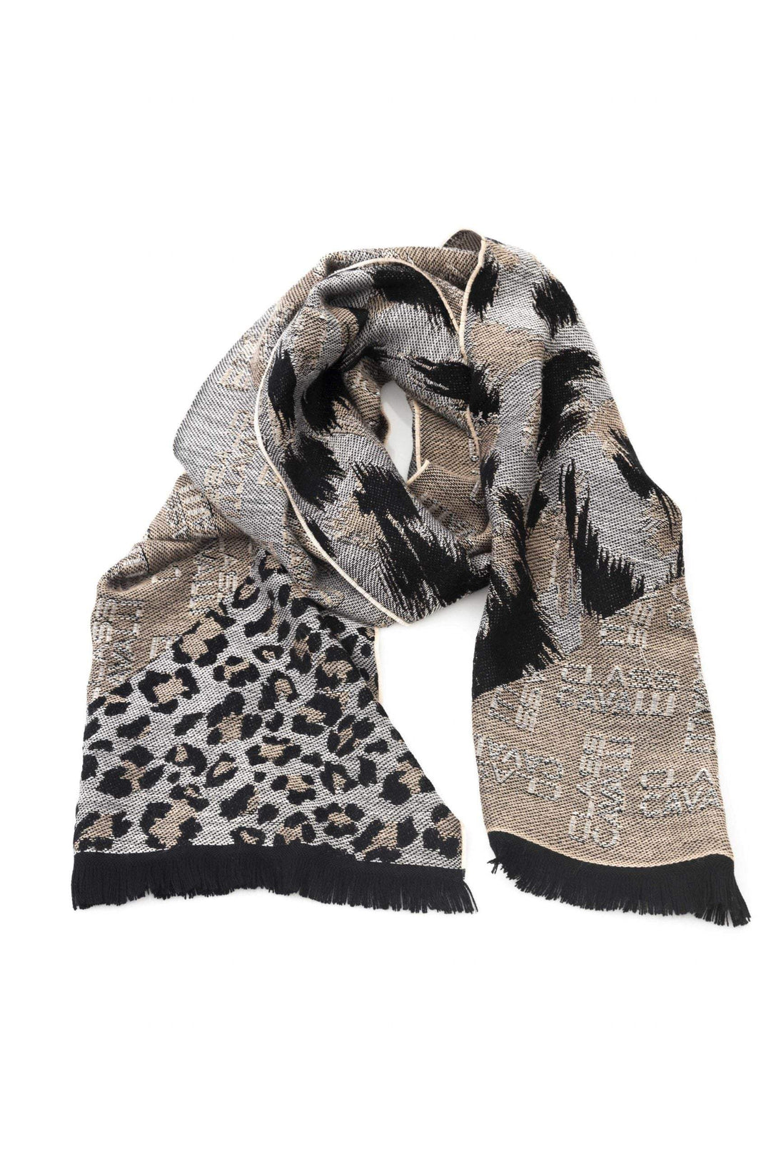 Cavalli Class Beige Wool Scarf #men, Beige, Cavalli Class, feed-1, Scarves - Men - Accessories at SEYMAYKA