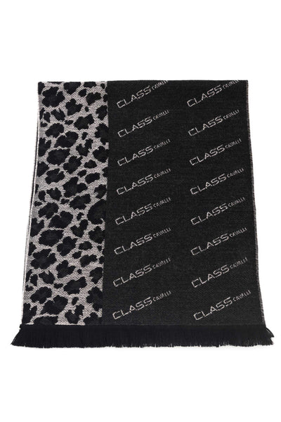 Cavalli Class Black Wool Scarf #men, Black, Cavalli Class, feed-1, Scarves - Men - Accessories at SEYMAYKA