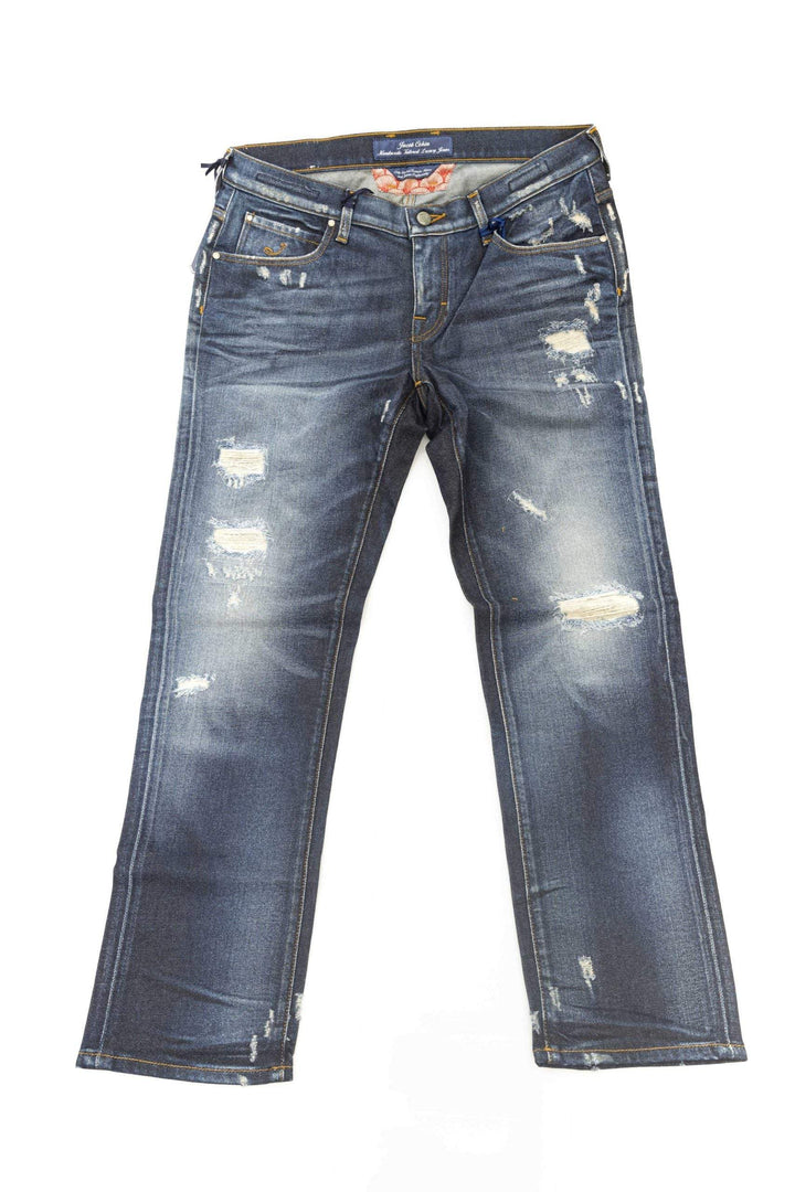 Jacob Cohen Blue Cotton Jeans & Pant Blue, feed-1, Jacob Cohen, Jeans & Pants - Women - Clothing, W26 | IT40, W27 | IT41, W28 | IT42, W29 | IT43, W30 | IT44 at SEYMAYKA