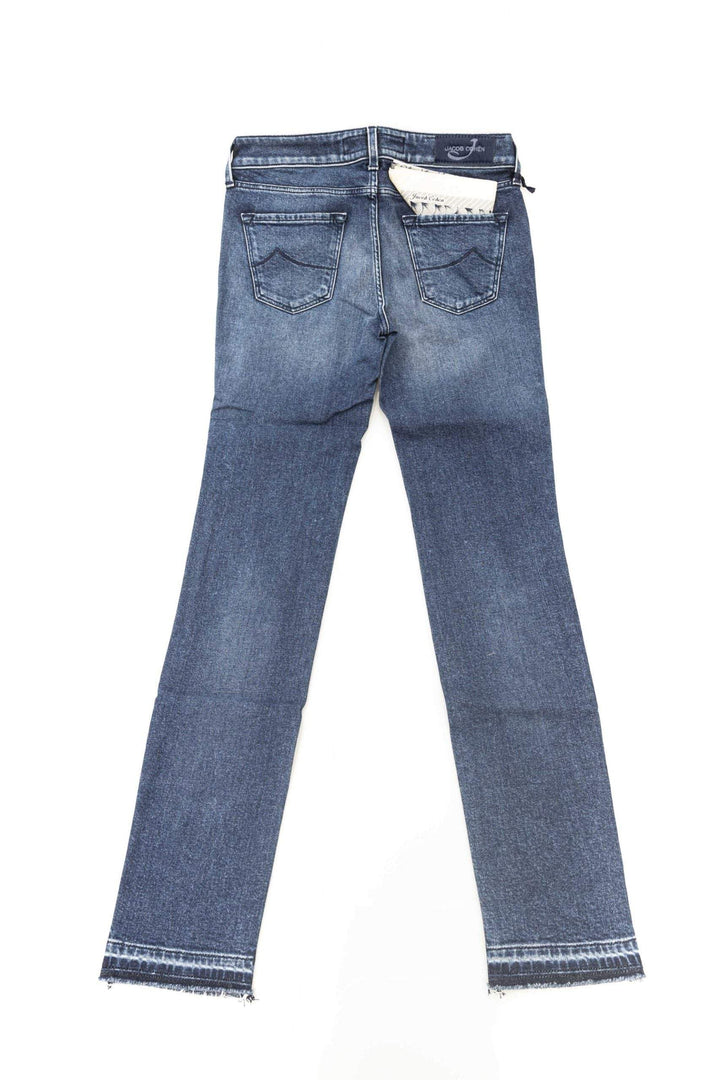 Jacob Cohen Blue Cotton Jeans & Pant Blue, feed-1, Jacob Cohen, Jeans & Pants - Women - Clothing, W26 | IT40, W27 | IT41, W28 | IT42, W29 | IT43, W30 | IT44, W31 | IT45 at SEYMAYKA