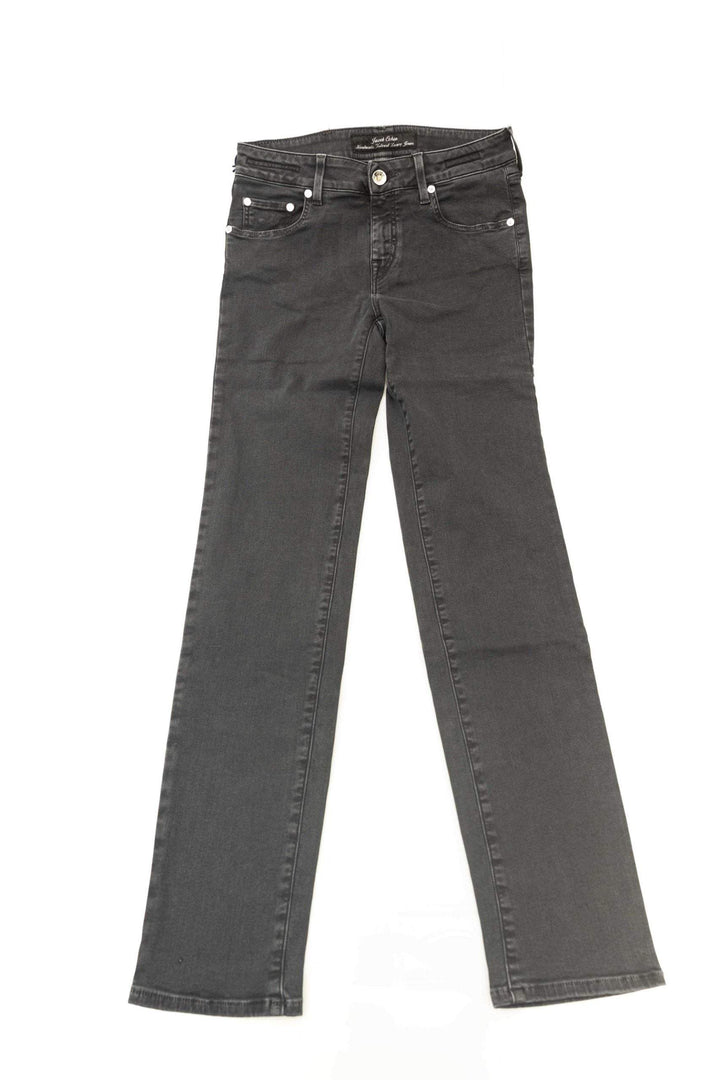 Jacob Cohen Black Cotton Jeans & Pant Black, feed-1, Jacob Cohen, Jeans & Pants - Women - Clothing, W25 | IT39, W26 | IT40, W27 | IT41, W28 | IT42, W29 | IT43, W30 | IT44, W31 | IT45, W32 | IT46 at SEYMAYKA