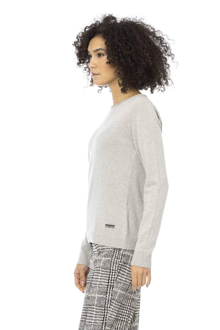 Baldinini Trend Gray Wool Sweater Baldinini Trend, feed-1, Gray, L, M, S, Sweaters - Women - Clothing, XL at SEYMAYKA