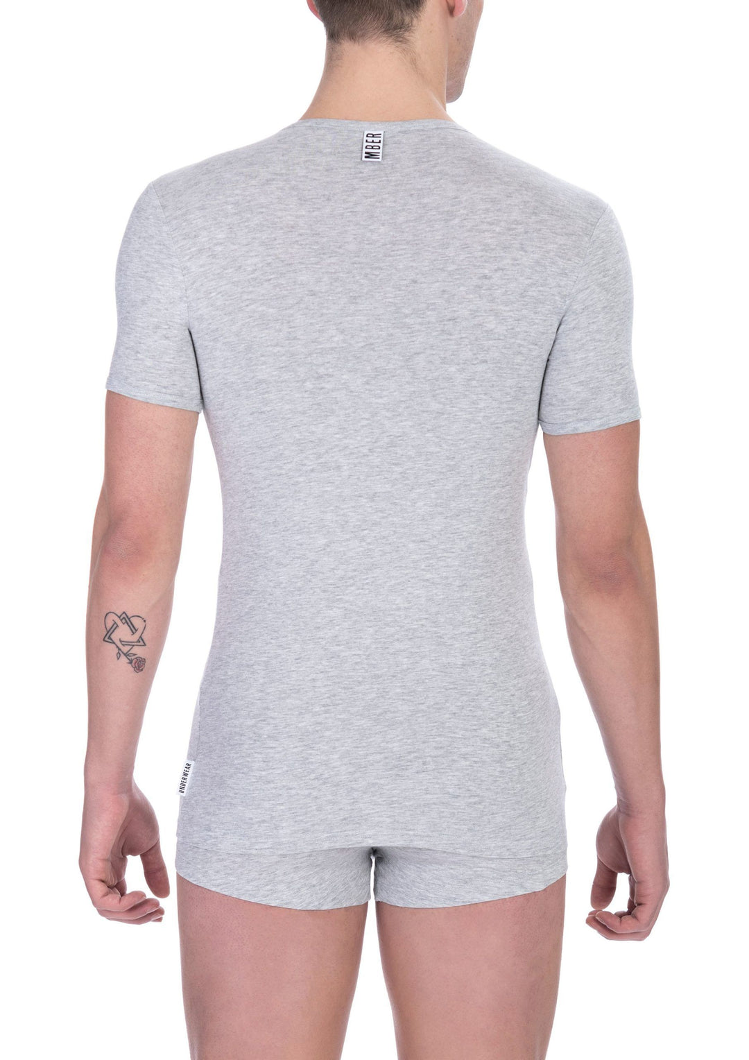 Bikkembergs Gray Cotton T-Shirt