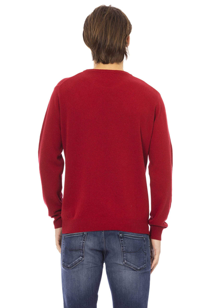 Baldinini Trend Red Wool Sweater #men, Baldinini Trend, feed-1, L, M, Red, S, Sweaters - Men - Clothing, XL, XXL at SEYMAYKA