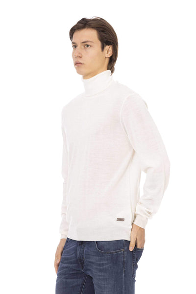 Baldinini Trend White Sweater #men, Baldinini Trend, feed-1, L, M, S, Sweaters - Men - Clothing, White, XL, XXL at SEYMAYKA