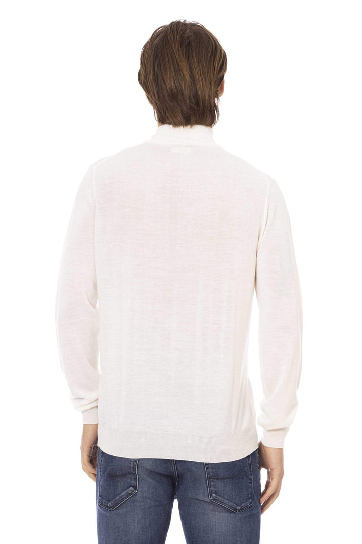 Baldinini Trend White Sweater #men, Baldinini Trend, feed-1, L, M, S, Sweaters - Men - Clothing, White, XL, XXL at SEYMAYKA