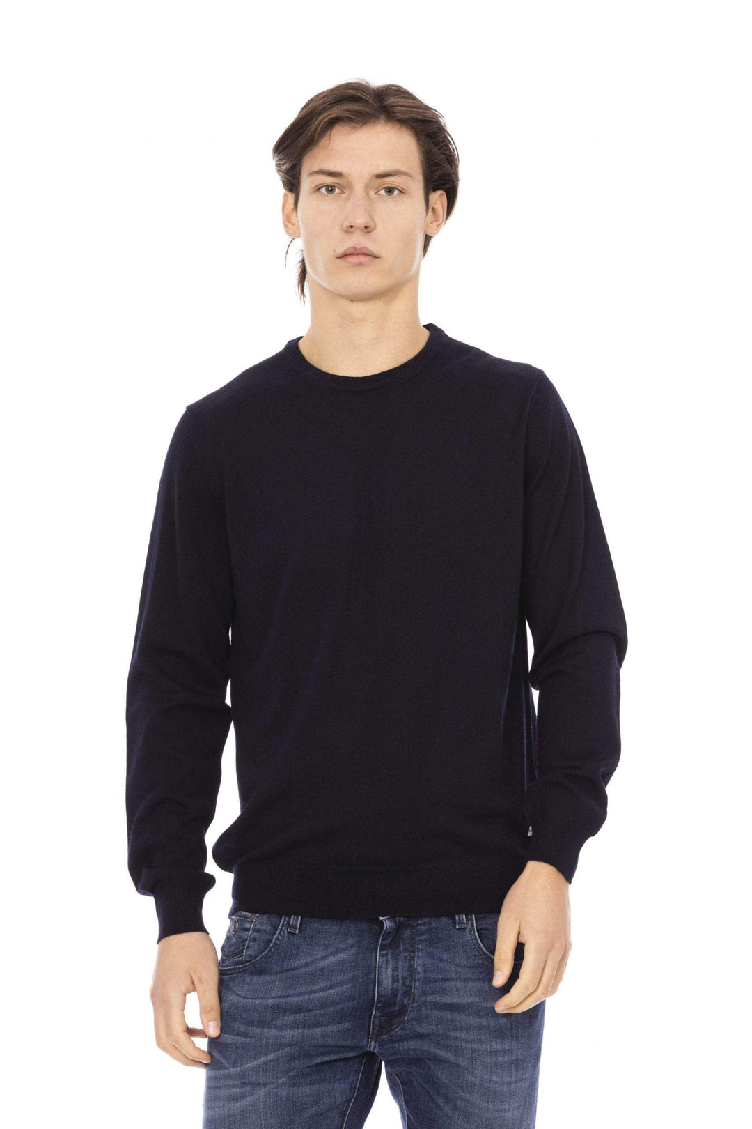 Baldinini Trend Blue Sweater #men, Baldinini Trend, Blue, feed-1, L, M, S, Sweaters - Men - Clothing, XL, XXL at SEYMAYKA