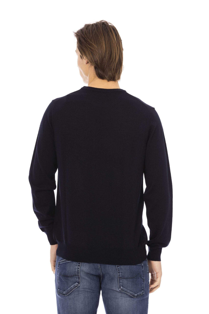 Baldinini Trend Blue Sweater #men, Baldinini Trend, Blue, feed-1, L, M, S, Sweaters - Men - Clothing, XL, XXL at SEYMAYKA