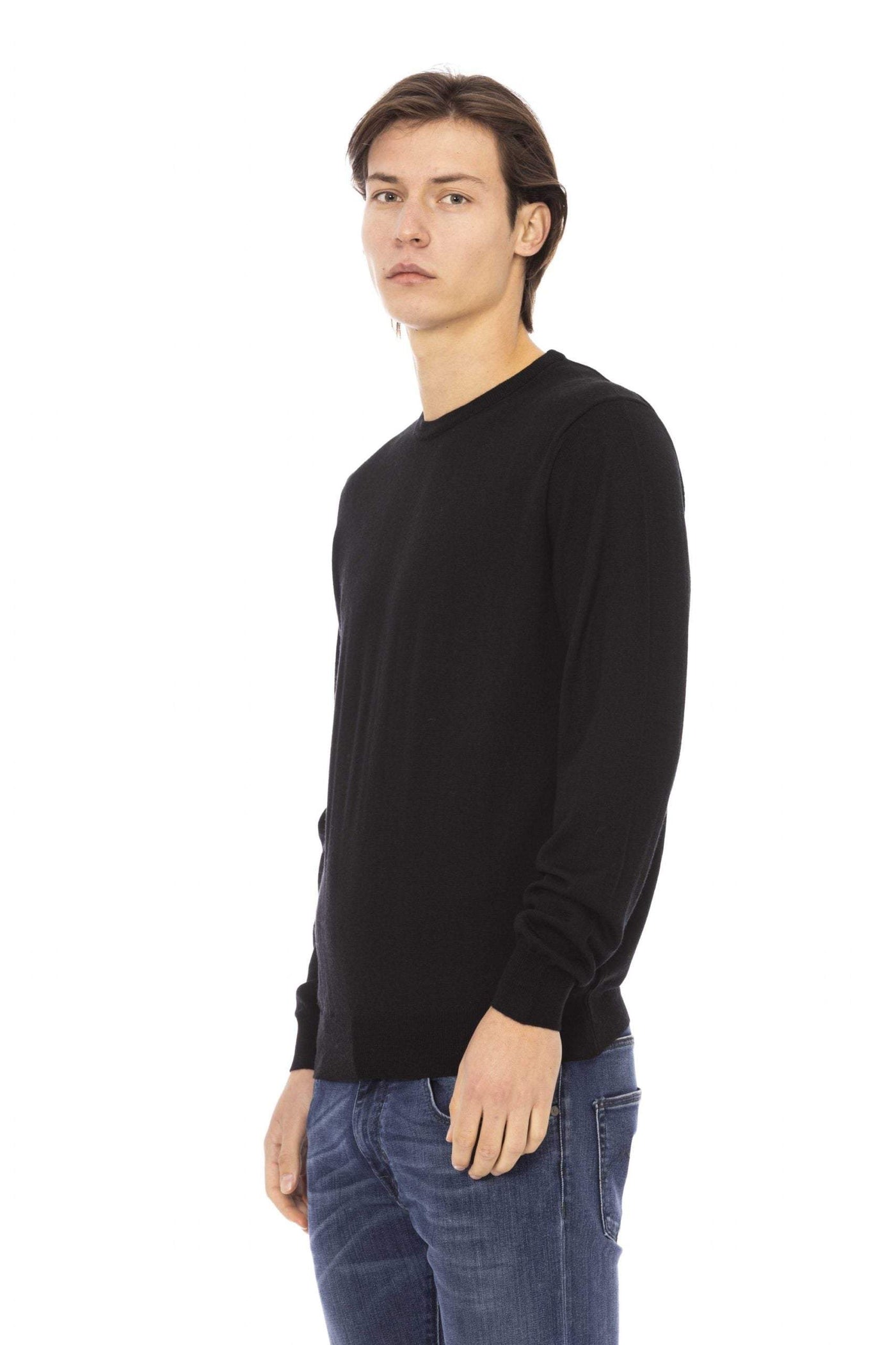 Baldinini Trend Black Sweater #men, Baldinini Trend, Black, feed-1, L, M, Sweaters - Men - Clothing, XL at SEYMAYKA