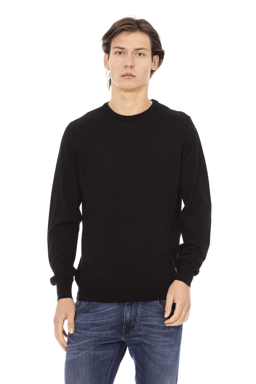 Baldinini Trend Black Sweater #men, Baldinini Trend, Black, feed-1, L, M, Sweaters - Men - Clothing, XL at SEYMAYKA