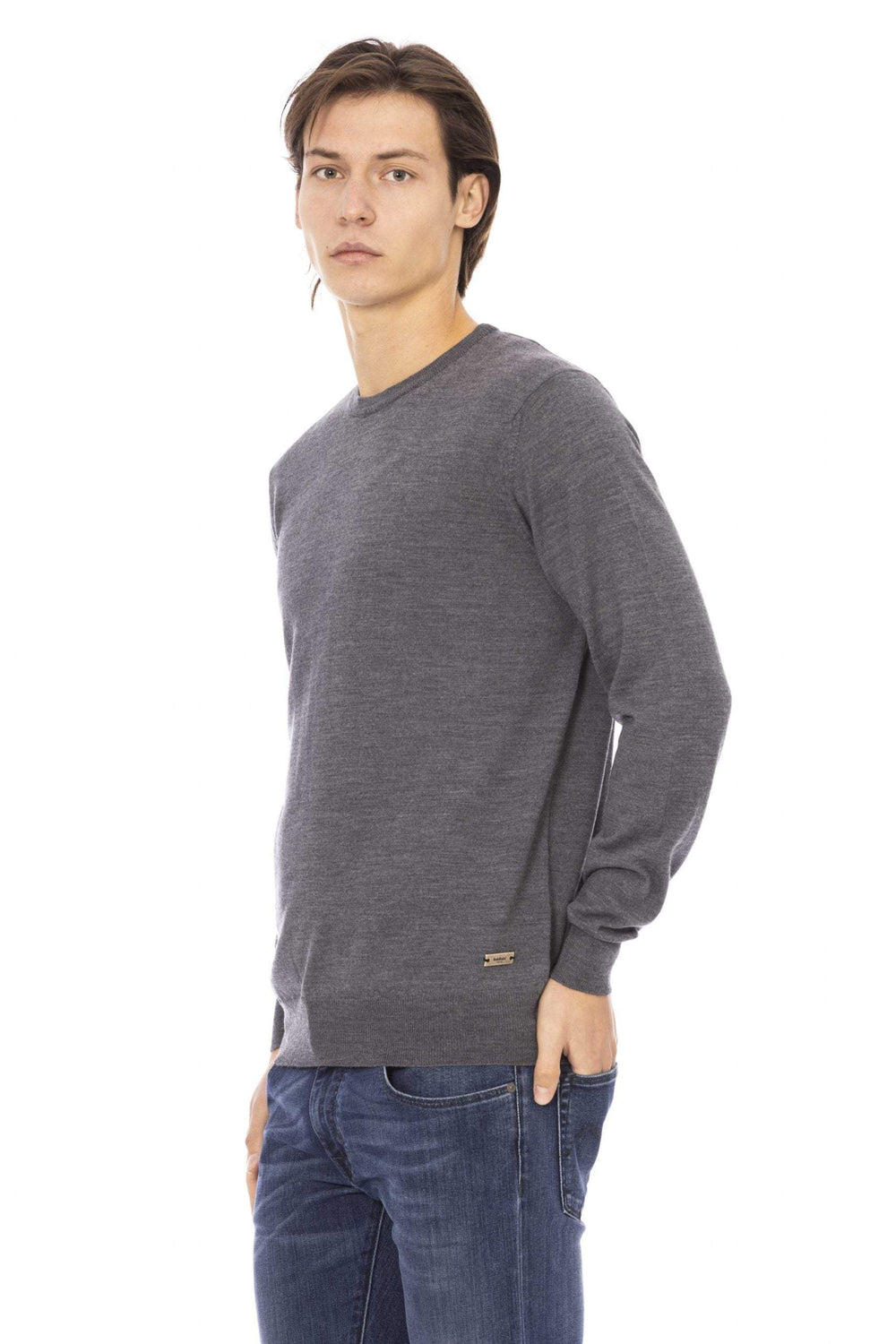 Baldinini Trend Gray Sweater #men, Baldinini Trend, feed-1, Gray, L, M, Sweaters - Men - Clothing, XL at SEYMAYKA