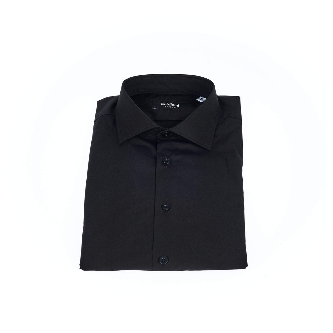 Baldinini Trend Black Cotton Shirt #men, Baldinini Trend, Black, feed-1, IT38 | XS, IT39 | S, IT40 | M, IT41 | L, IT42 | XL, IT43 | 2XL, IT44 | 3XL, Shirts - Men - Clothing at SEYMAYKA