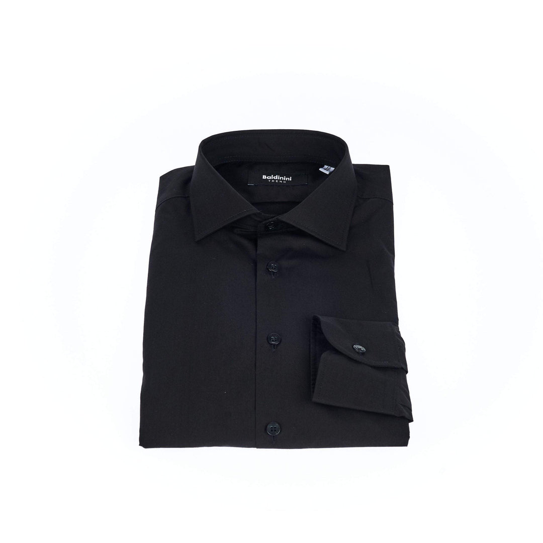 Baldinini Trend Black Cotton Shirt #men, Baldinini Trend, Black, feed-1, IT38 | XS, IT39 | S, IT40 | M, IT41 | L, IT42 | XL, IT43 | 2XL, IT44 | 3XL, Shirts - Men - Clothing at SEYMAYKA