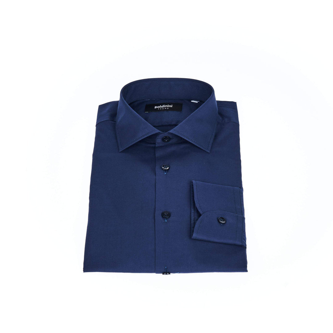 Baldinini Trend Blue Cotton Shirt #men, Baldinini Trend, Blue, feed-1, IT39 | S, IT40 | M, IT41 | L, IT42 | XL, IT43 | 2XL, IT44 | 3XL, Shirts - Men - Clothing at SEYMAYKA