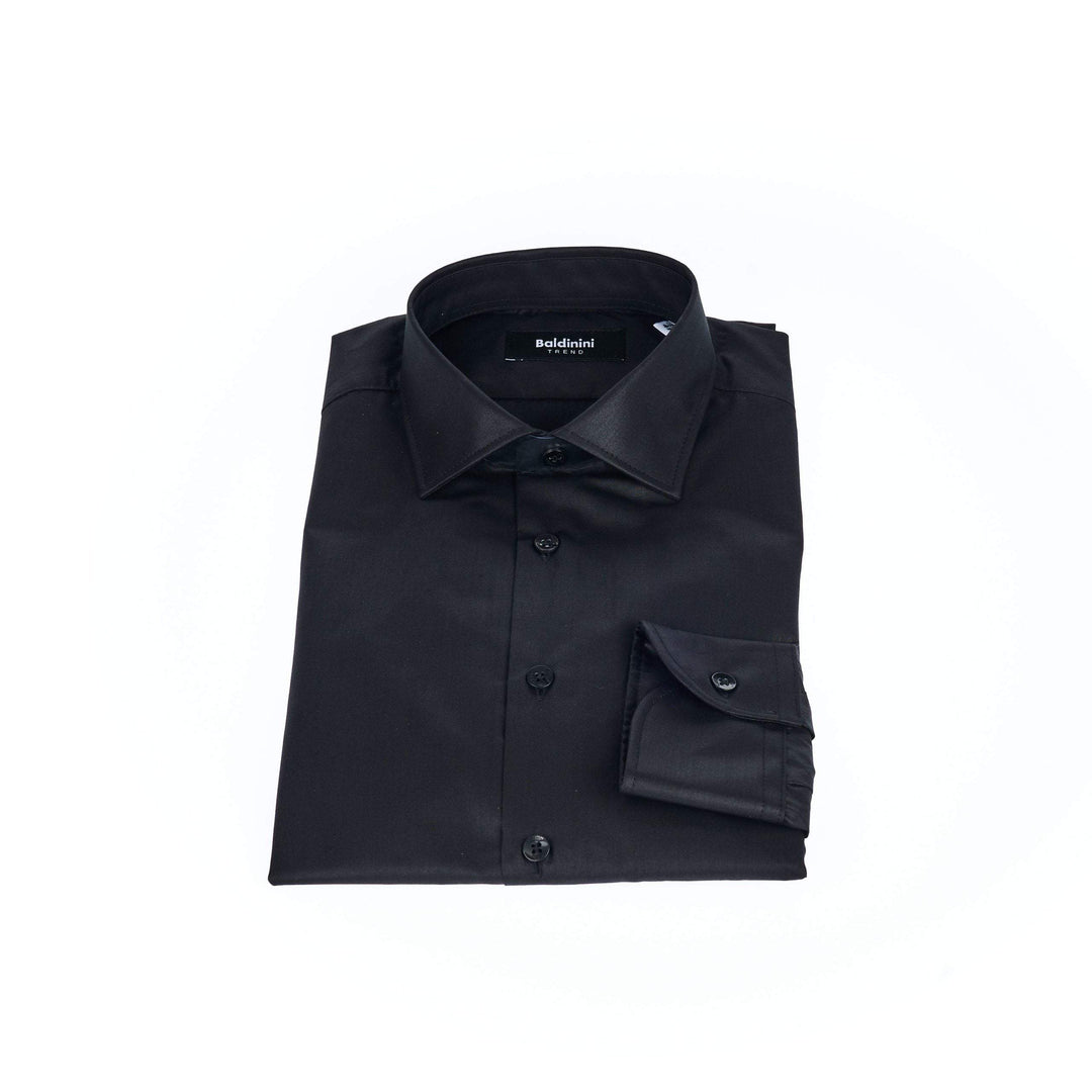 Baldinini Trend Black Polyester Shirt #men, Baldinini Trend, Black, feed-1, IT41 | L, IT42 | XL, IT43 | 2XL, Shirts - Men - Clothing at SEYMAYKA