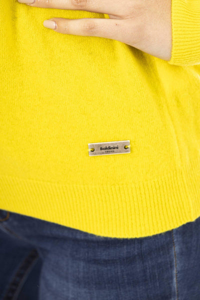 Baldinini Trend Yellow Wool Sweater Baldinini Trend, feed-1, M, S, Sweaters - Women - Clothing, Yellow at SEYMAYKA