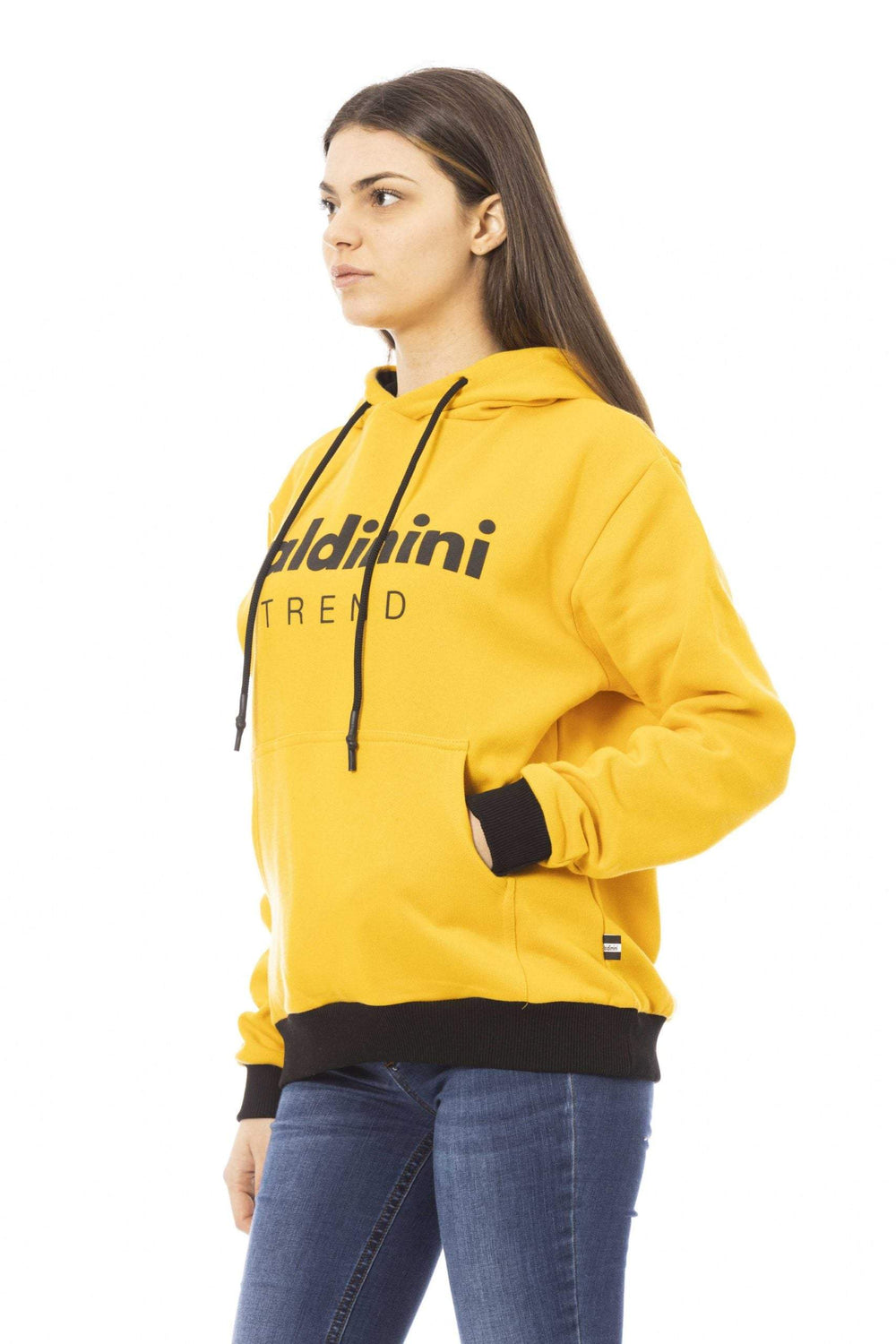 Baldinini Trend Yellow Cotton Sweater Baldinini Trend, feed-1, L, M, S, Sweaters - Women - Clothing, XL, XS, Yellow at SEYMAYKA