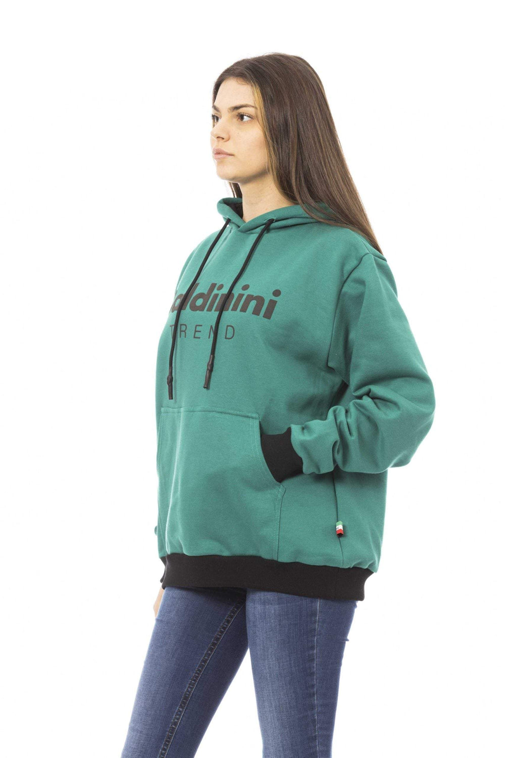 Baldinini Trend Green Cotton Sweater Baldinini Trend, feed-1, Green, L, M, Sweaters - Women - Clothing, XL at SEYMAYKA