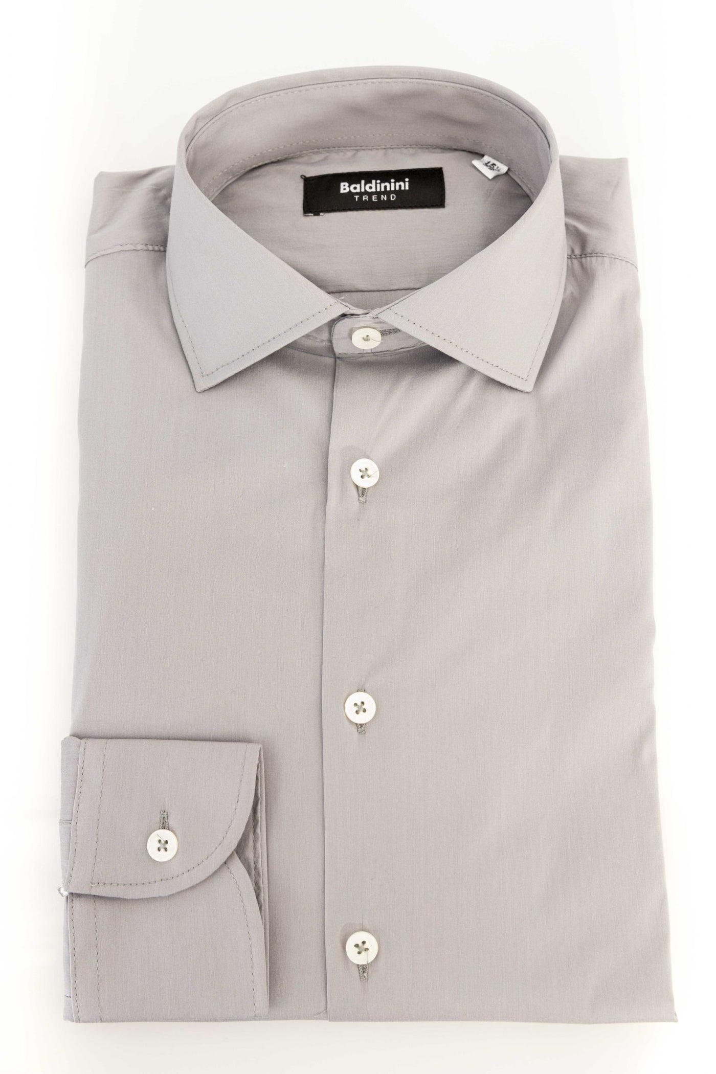 Baldinini Trend Gray Cotton Shirt