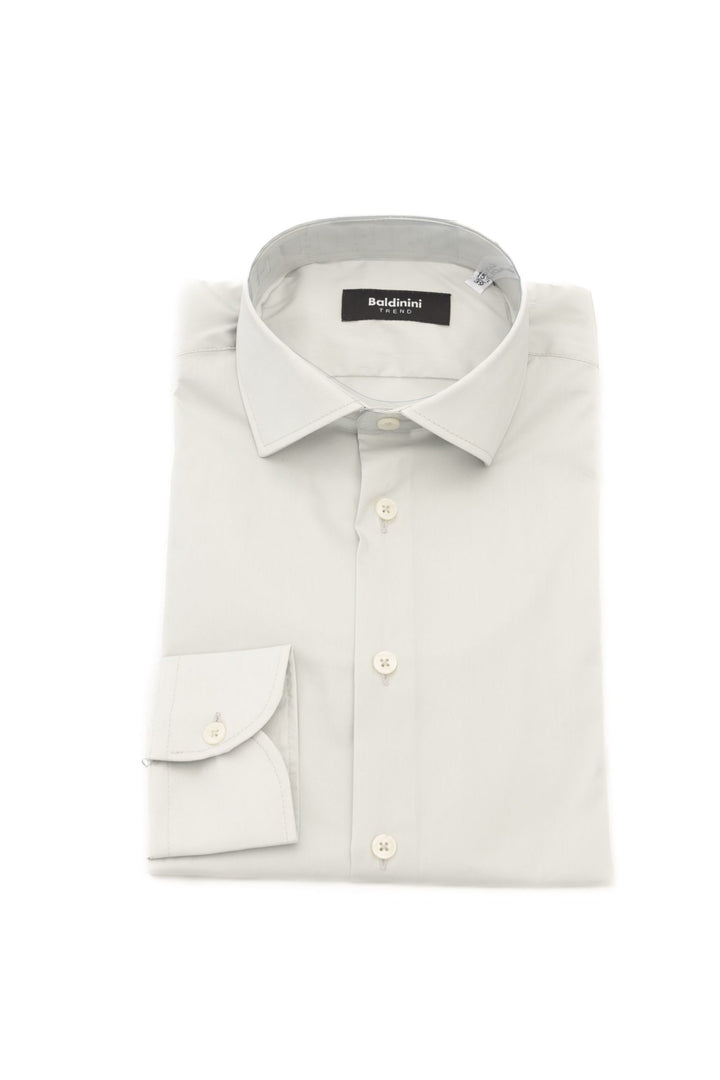 Baldinini Trend Gray Cotton Shirt