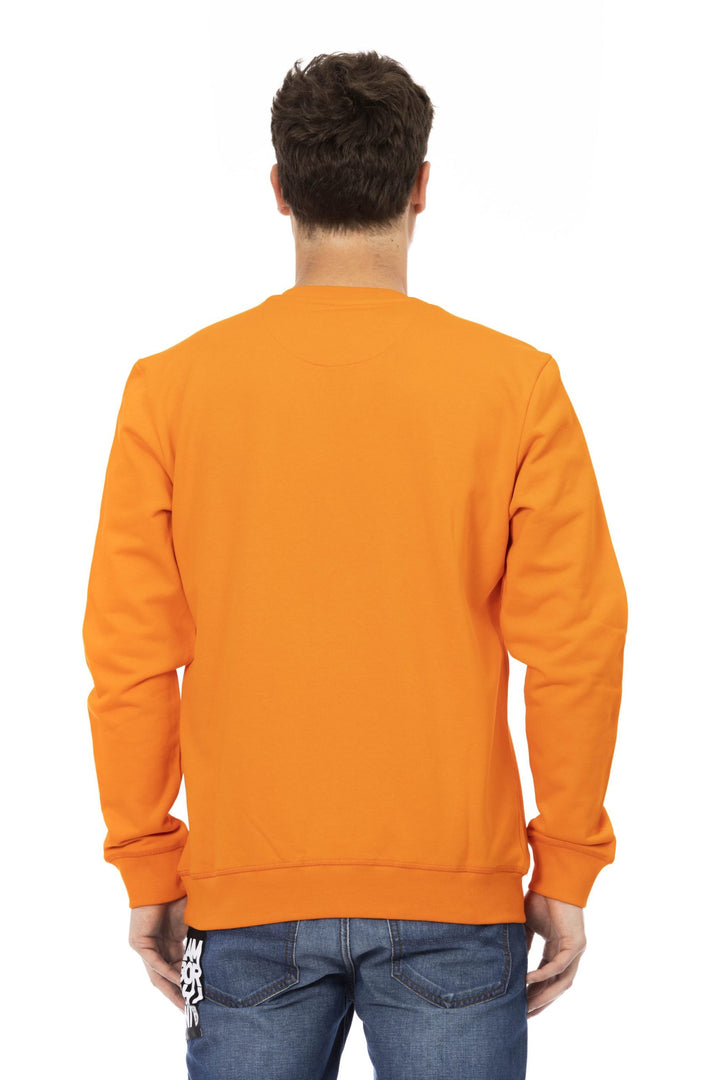 Automobili Lamborghini Orange Cotton Sweater