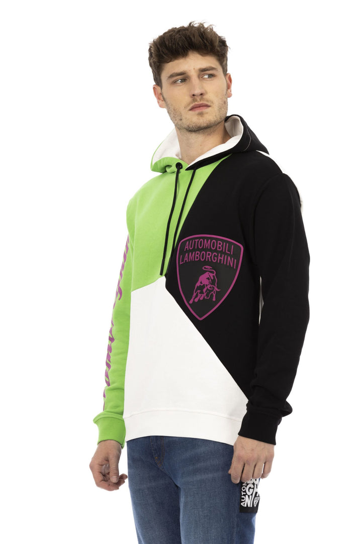 Automobili Lamborghini White Cotton Sweater