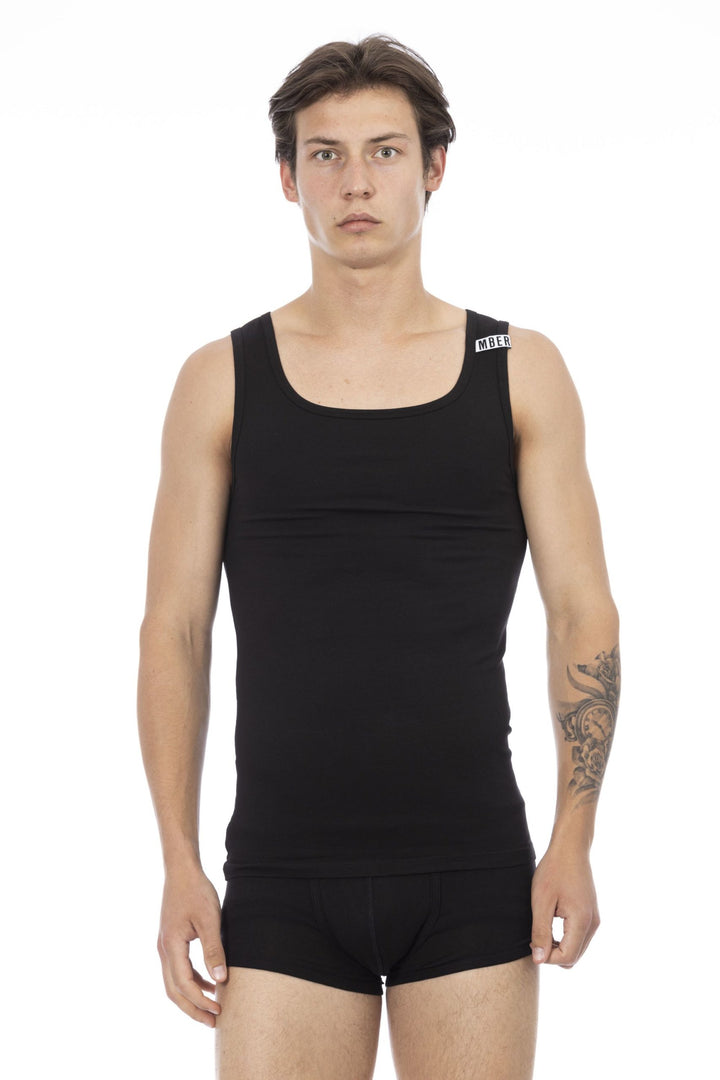 Bikkembergs Black Cotton T-Shirt