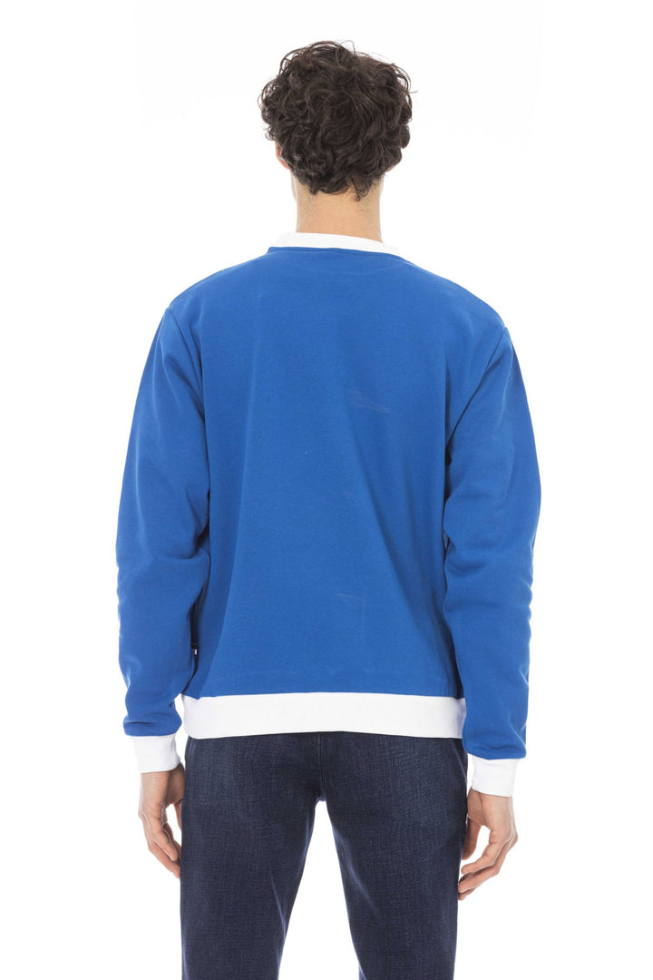 Baldinini Trend Blue Cotton Sweater