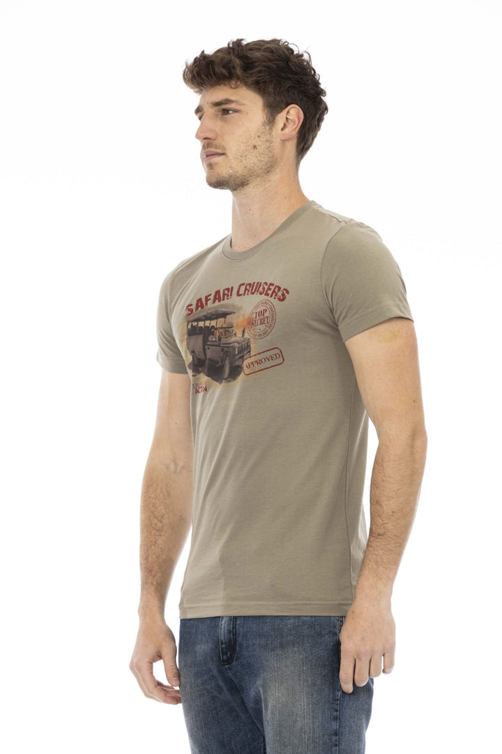 Trussardi Action Green Cotton T-Shirt