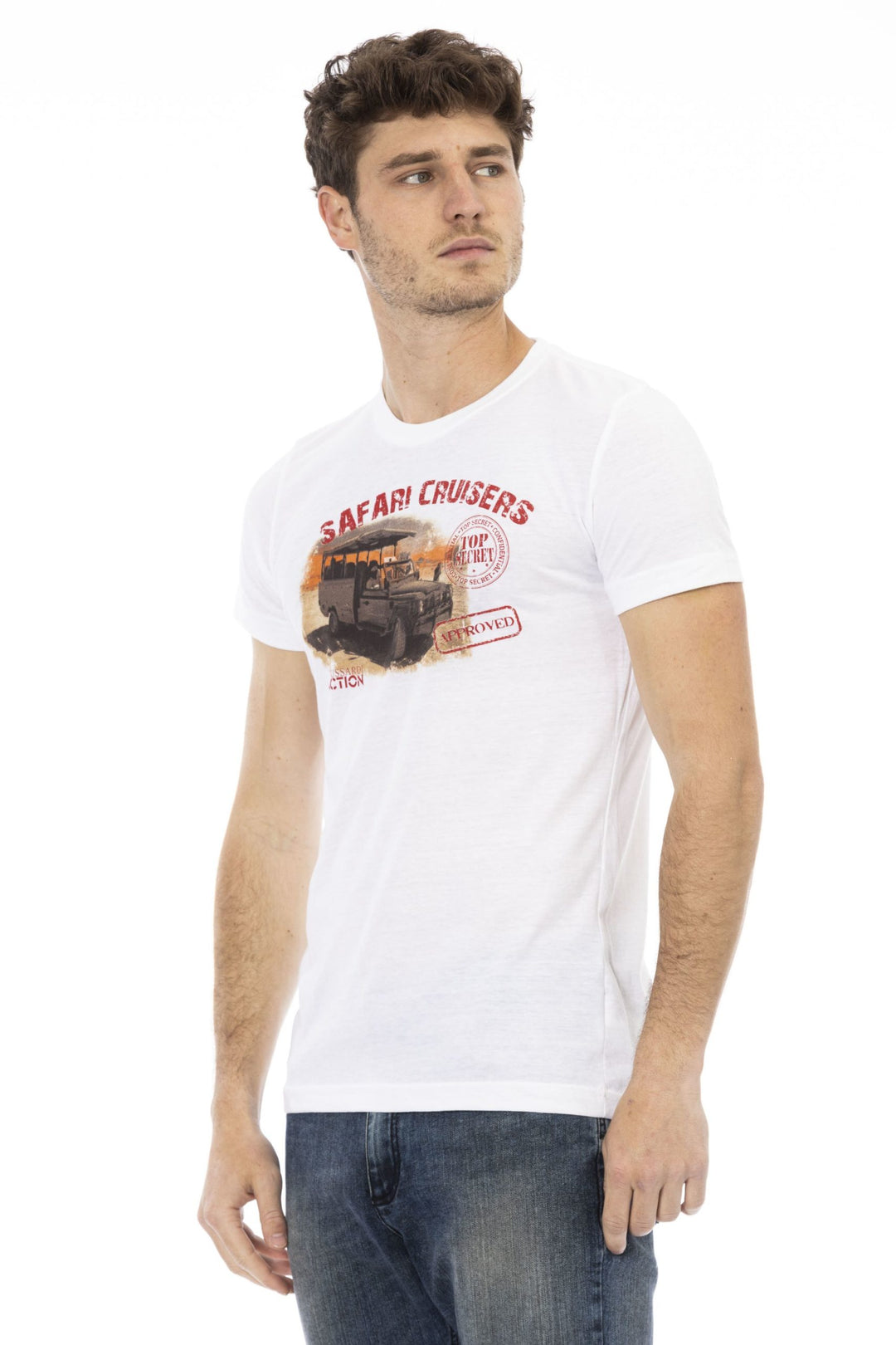 Trussardi Action White Cotton T-Shirt