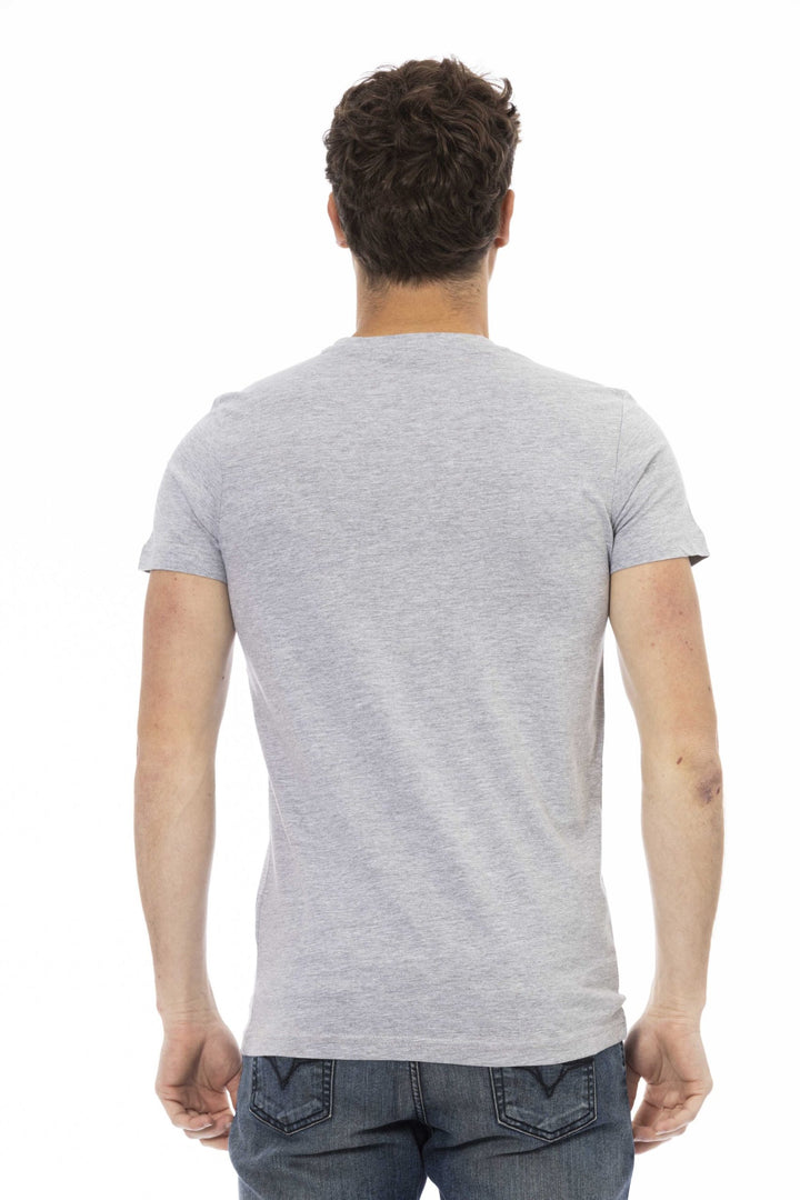 Trussardi Action Gray Cotton T-Shirt