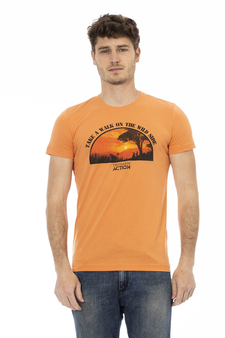 Trussardi Action Orange Cotton T-Shirt