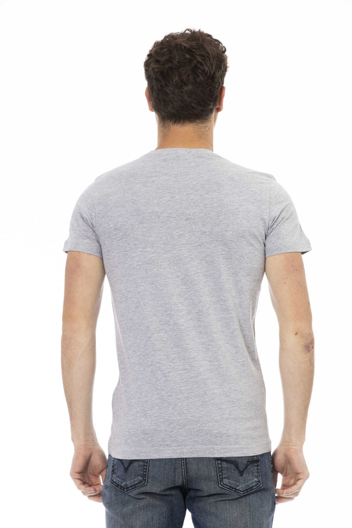 Trussardi Action Gray Cotton T-Shirt